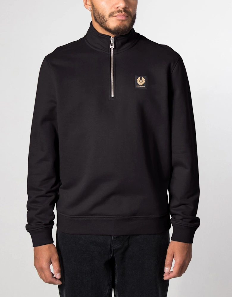 Regular Fit Belstaff Quarter Zip Sweatshirt