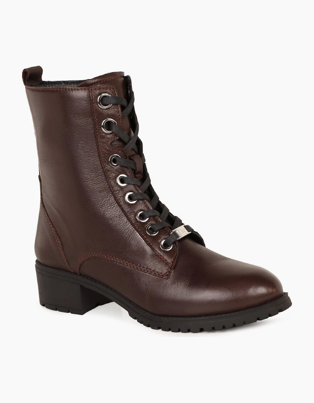 Jones Bootmaker Women's Chocolate Maura Block Heel Boots - Maura / 328 026 Size 7 Leather - Image 3