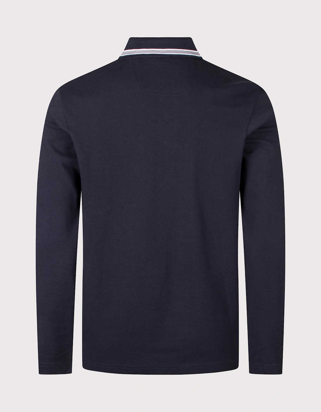 Regular Fit Plisy Long Sleeve Polo Shirt