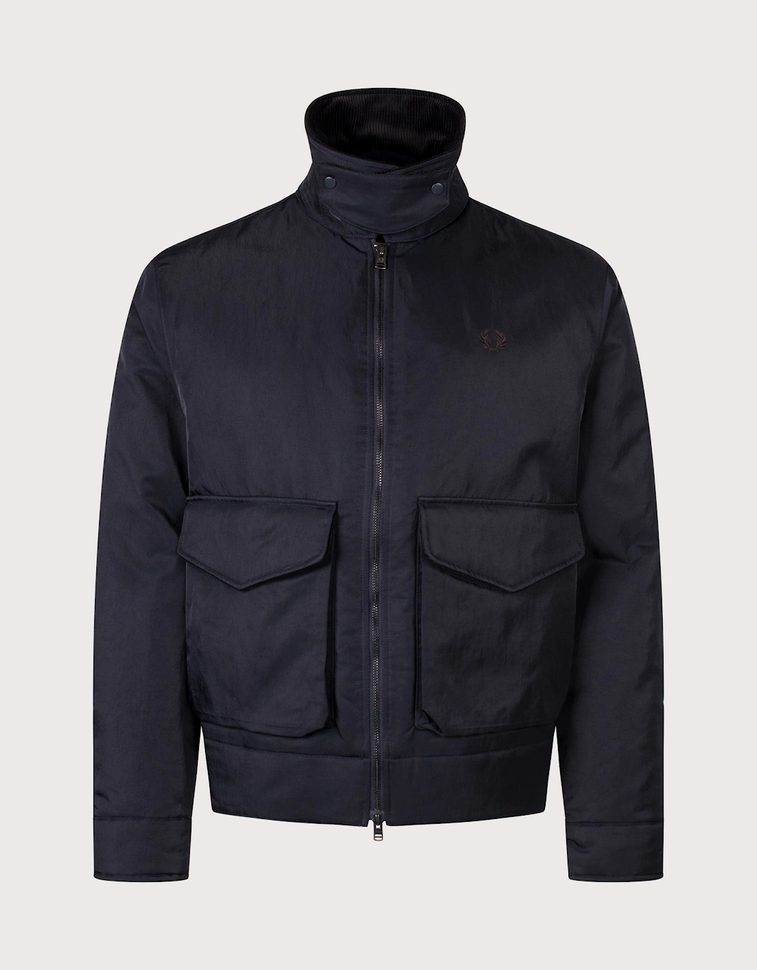 Regular Fit Nylon Caban Jacket