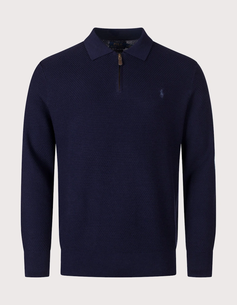 Regular fit Merino Wool Polo Collar Jumper