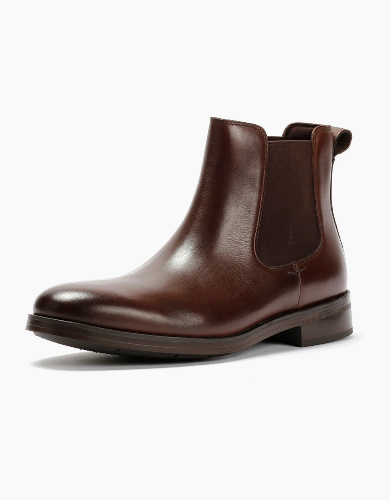 Cole Haan Newmark Grand Leather Men's Chestnut Chelsea Boots