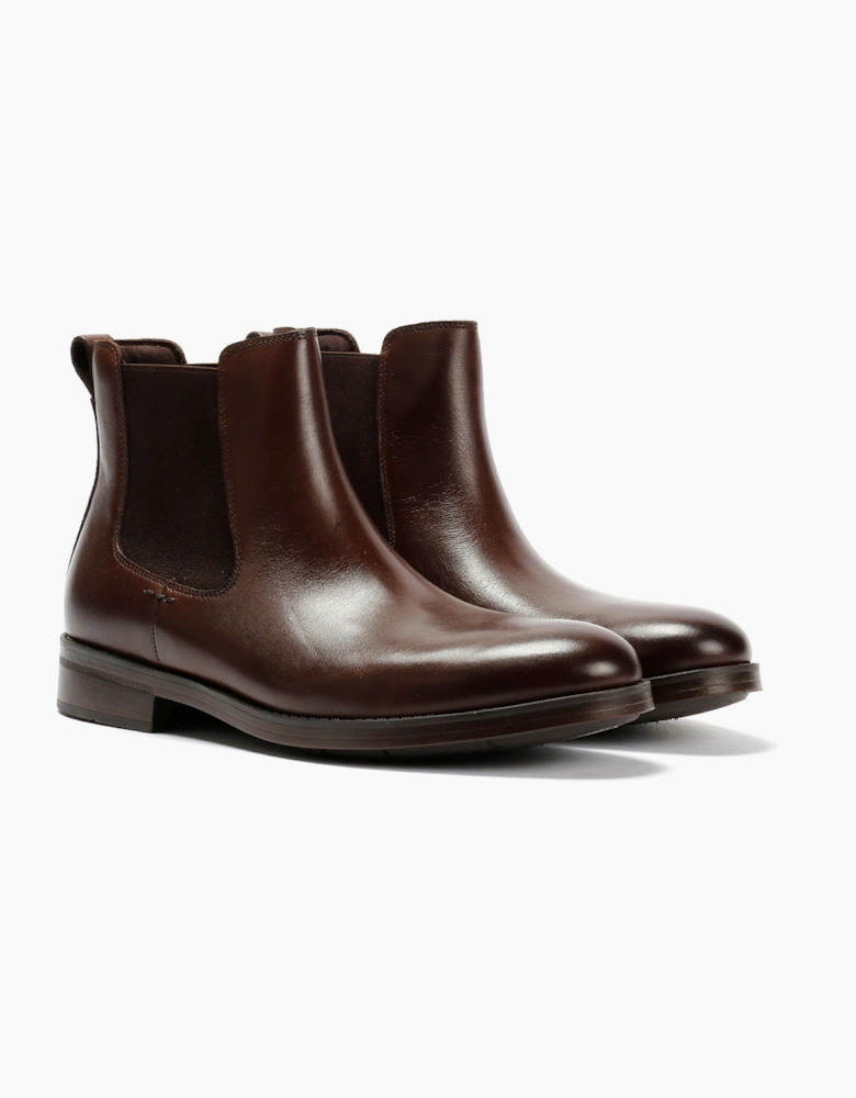 Cole Haan Newmark Grand Leather Men's Chestnut Chelsea Boots