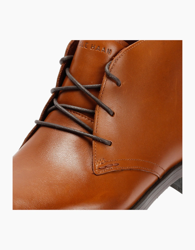 Cole Haan Newmark Grand Flexcraft Leather Men's Tan Chukka Boots