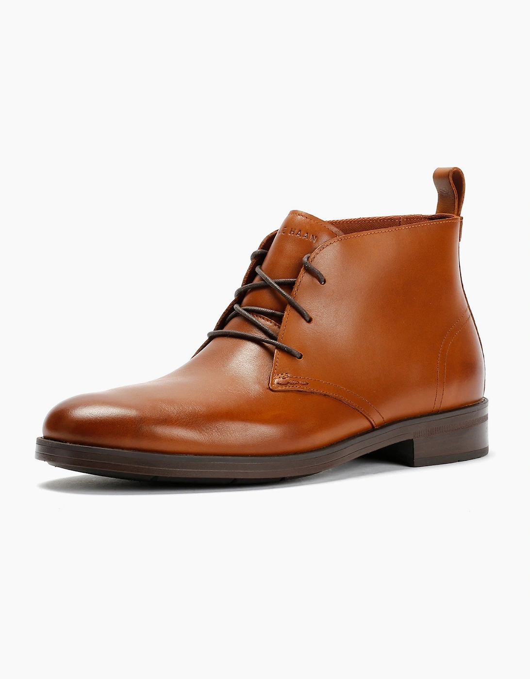 Cole Haan Newmark Grand Flexcraft Leather Men's Tan Chukka Boots