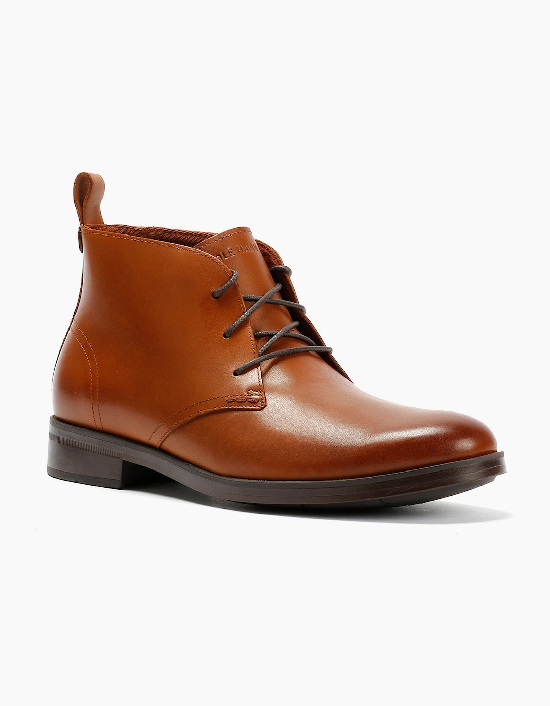 Cole Haan Newmark Grand Flexcraft Leather Men's Tan Chukka Boots