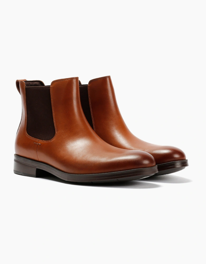 Cole Haan Newmark Grand British Tan Leather Men's Chelsea Boots