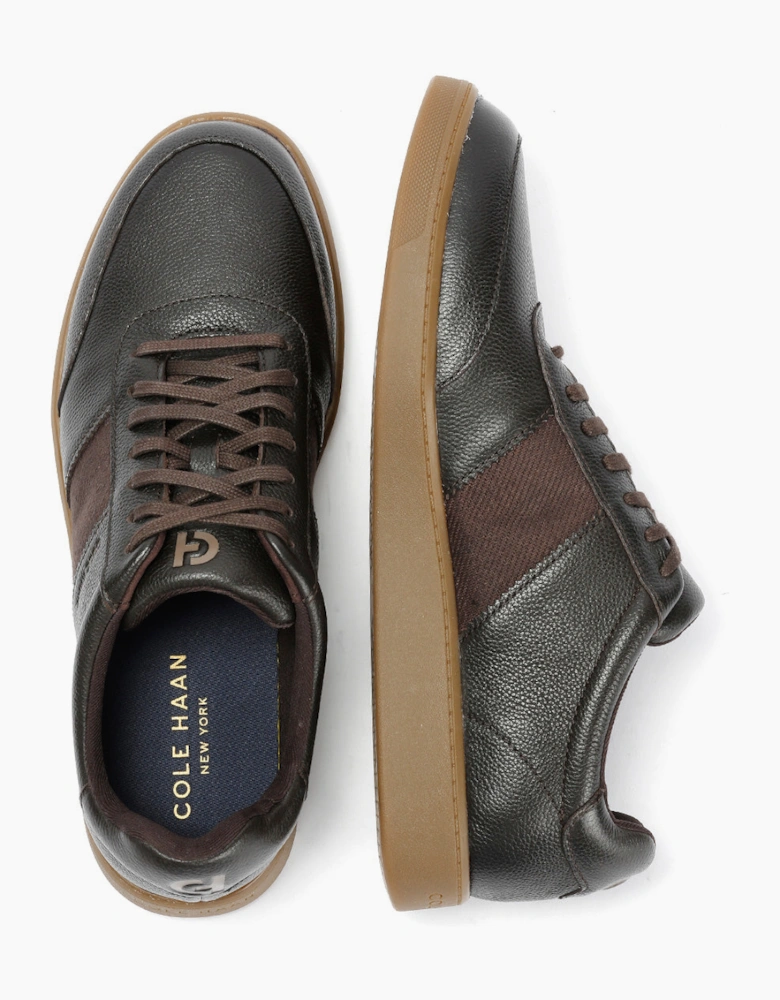 Cole Haan Grand Crosscourt Gates Leather Men's Dark Chocolate Trainers