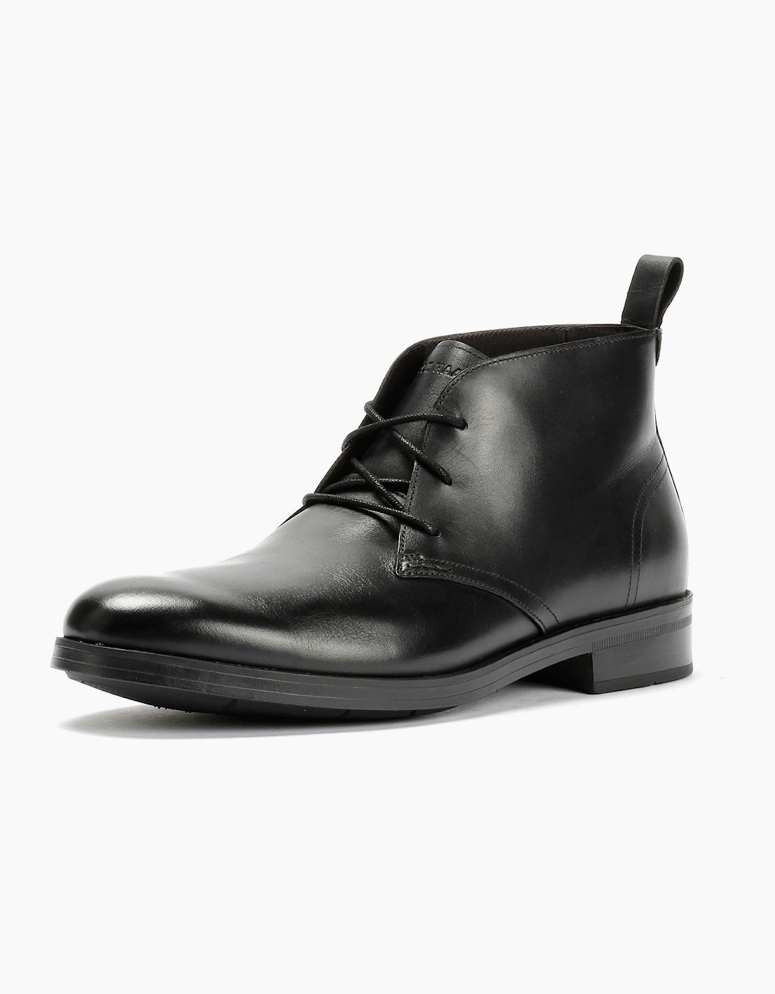 Cole Haan Newmark Grand Flexcraft Leather Men's Black Chukka Boots