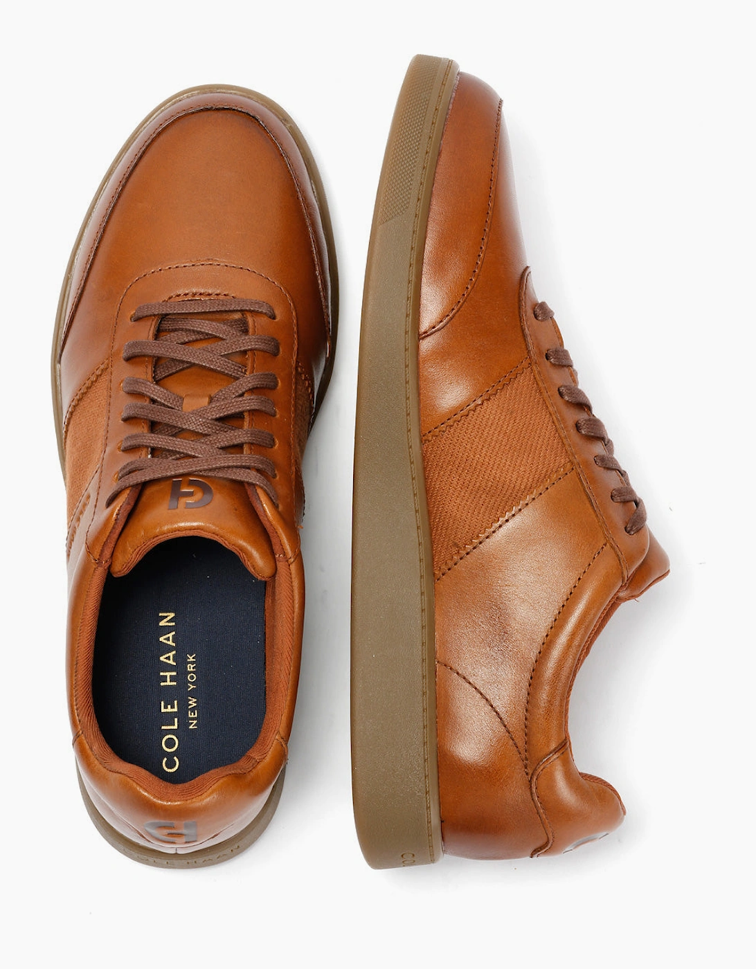 Cole Haan Grand Crosscourt Gates Leather Men's Tan Trainers