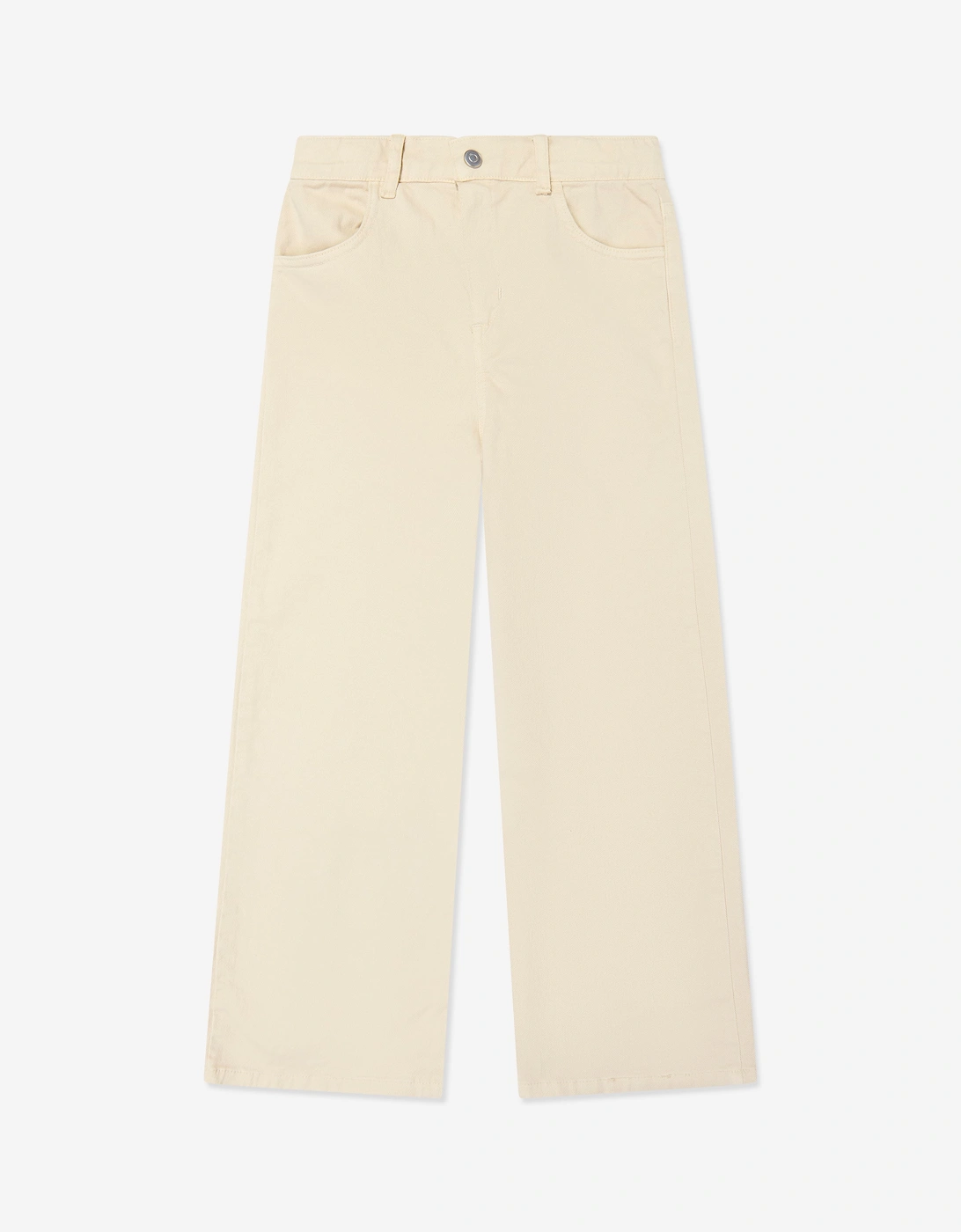 Childsplay Basics Kids Wide Leg Jeans in Beige