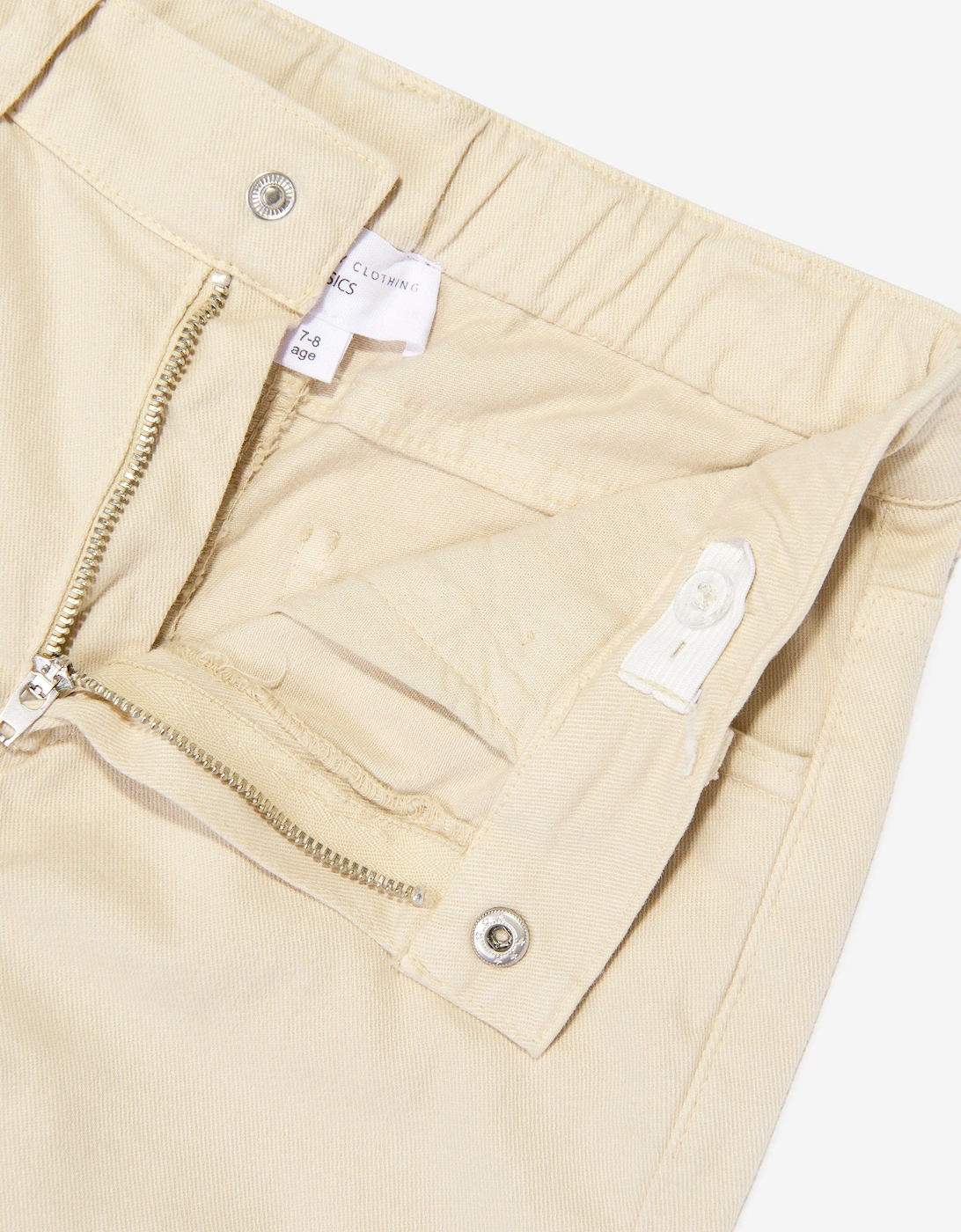 Childsplay Basics Kids Wide Leg Jeans in Beige
