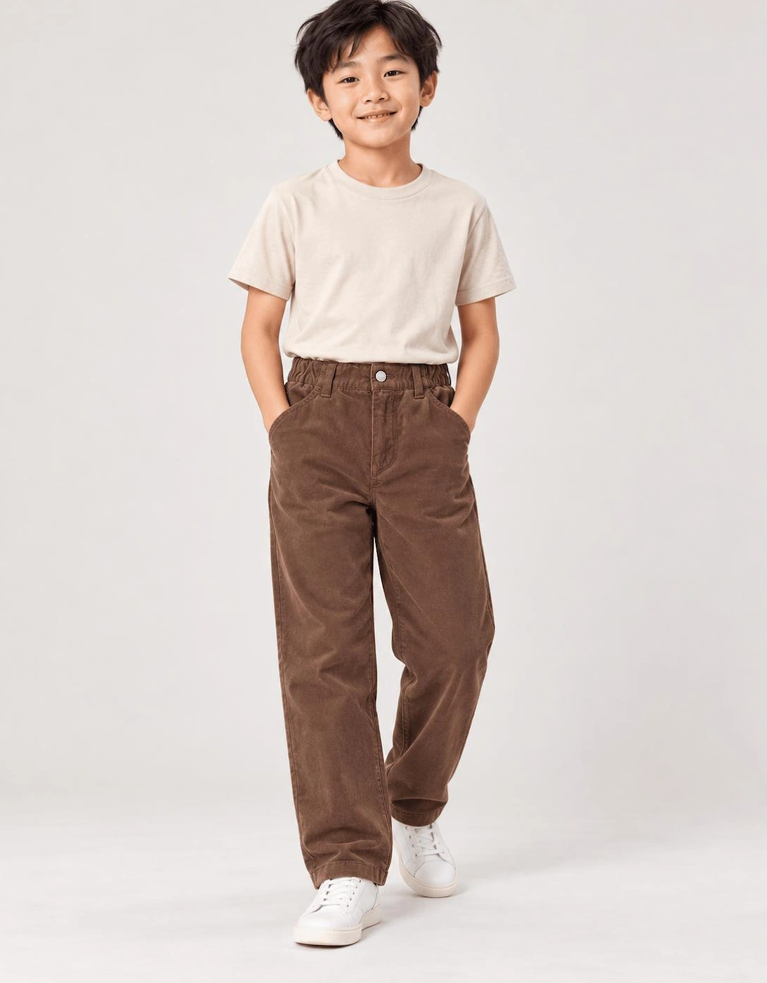 Childsplay Basics Boys Corduroy Trousers in Brown