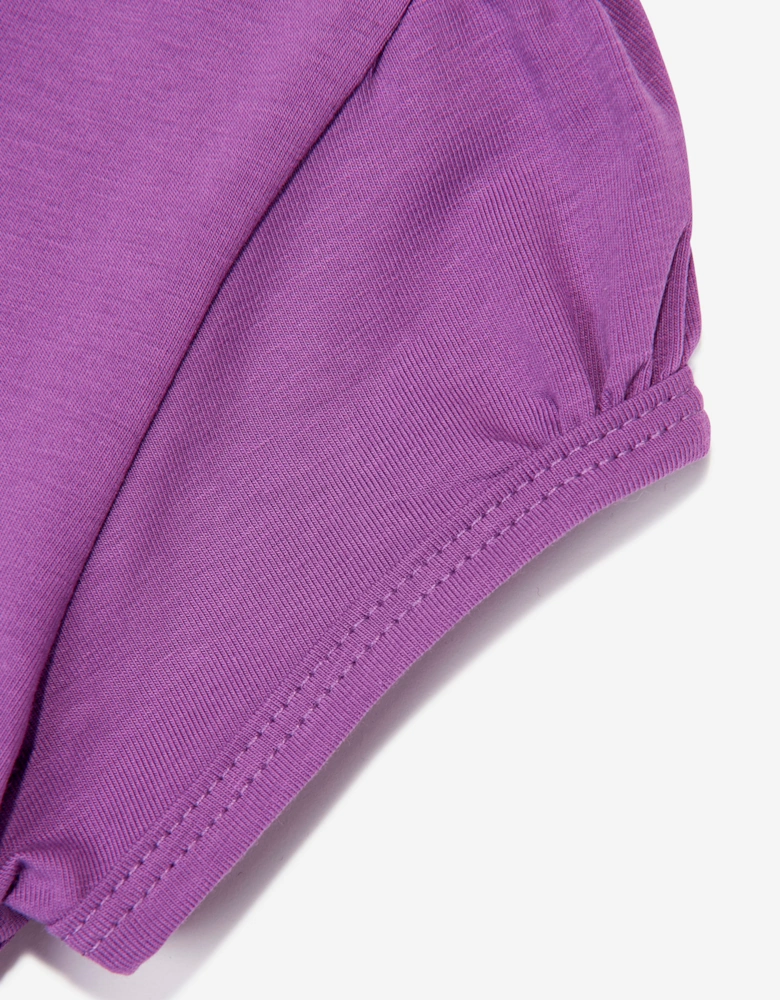 Childsplay Basics Girls Cotton T-Shirt in Purple