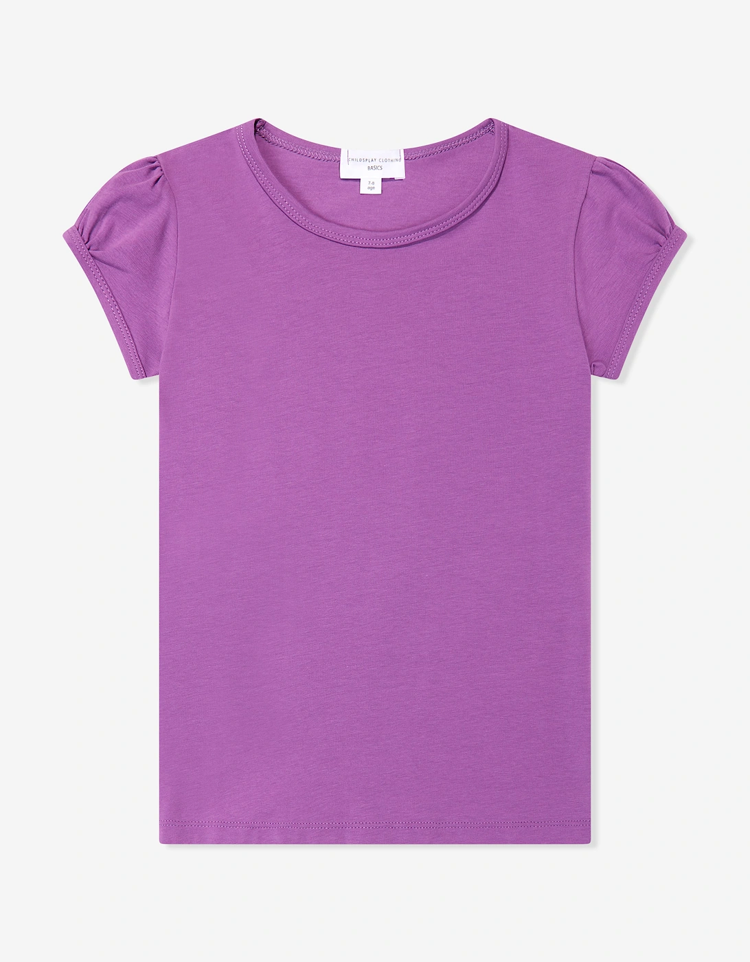 Childsplay Basics Girls Cotton T-Shirt in Purple