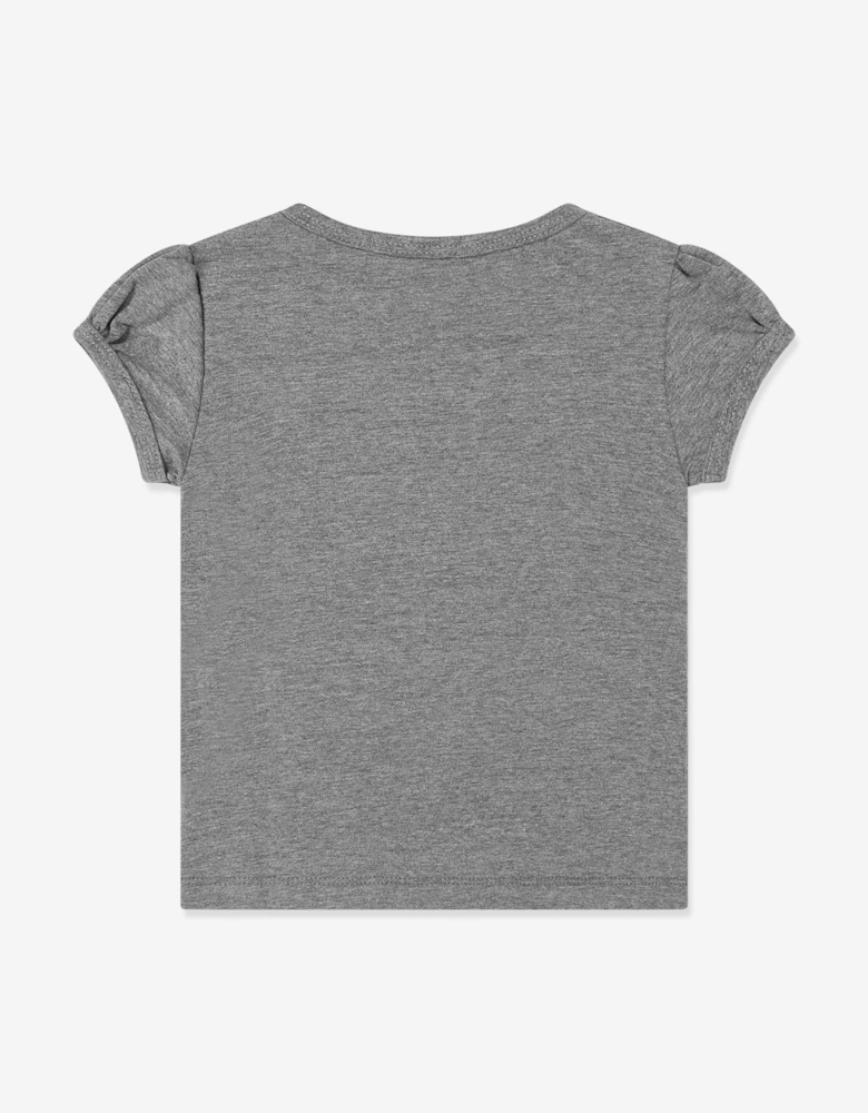 Childsplay Basics Girls Cotton T-Shirt in Grey