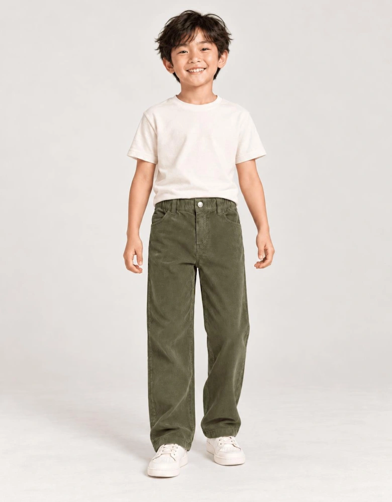 Childsplay Basics Boys Corduroy Trousers in Green