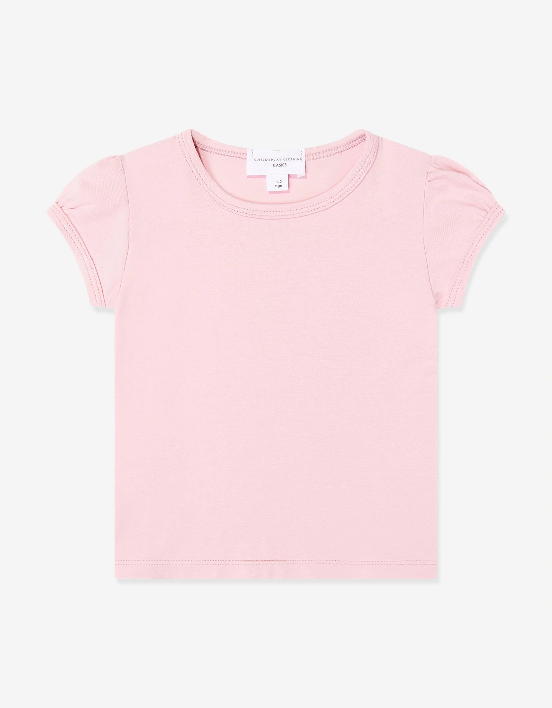 Childsplay Basics Girls Cotton T-Shirt in Pink