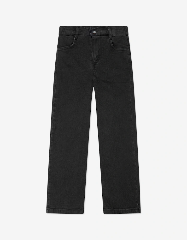 Childsplay Basics Kids Wide Leg Jeans in Black