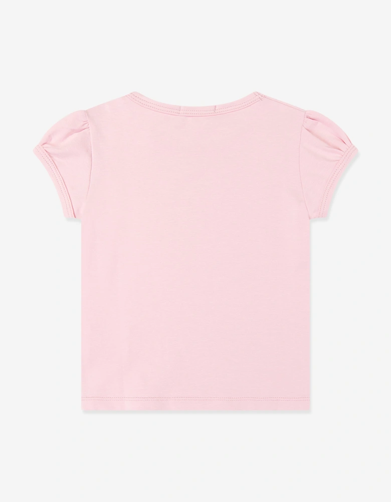 Childsplay Basics Girls Cotton T-Shirt in Pink
