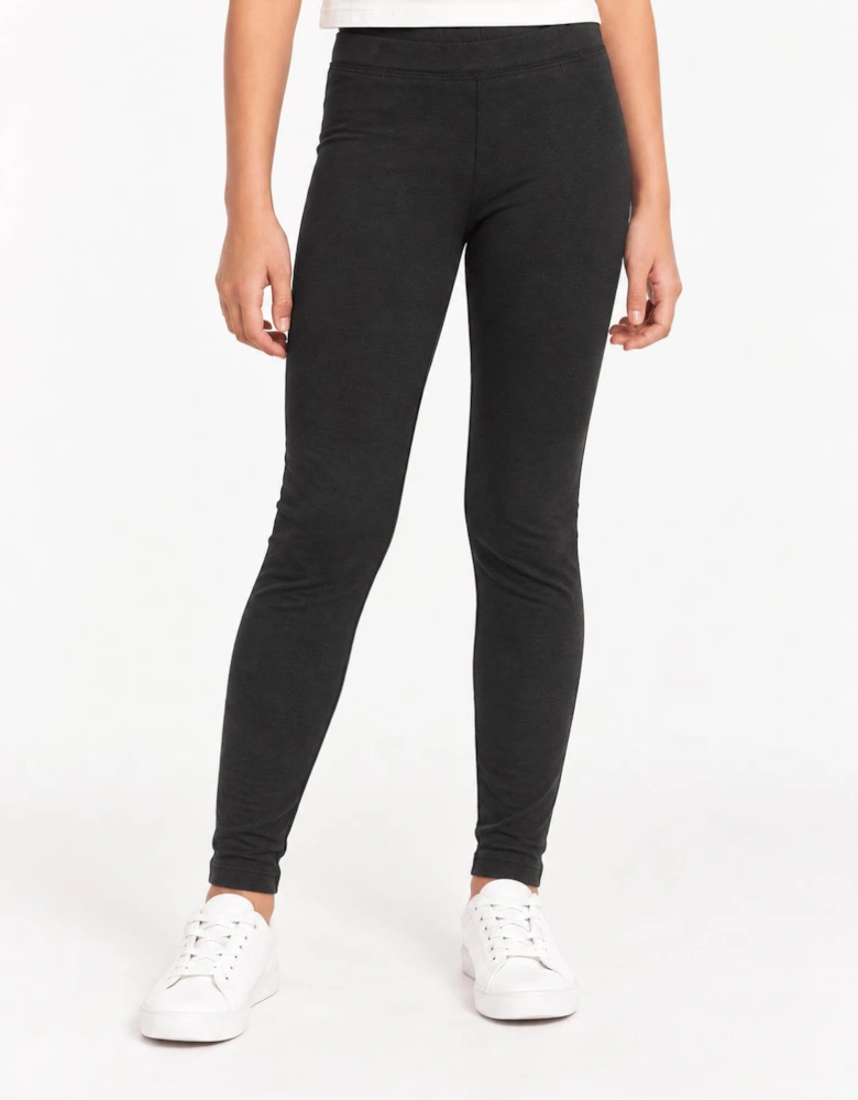 Childsplay Basics Girls Cotton Leggings in Black