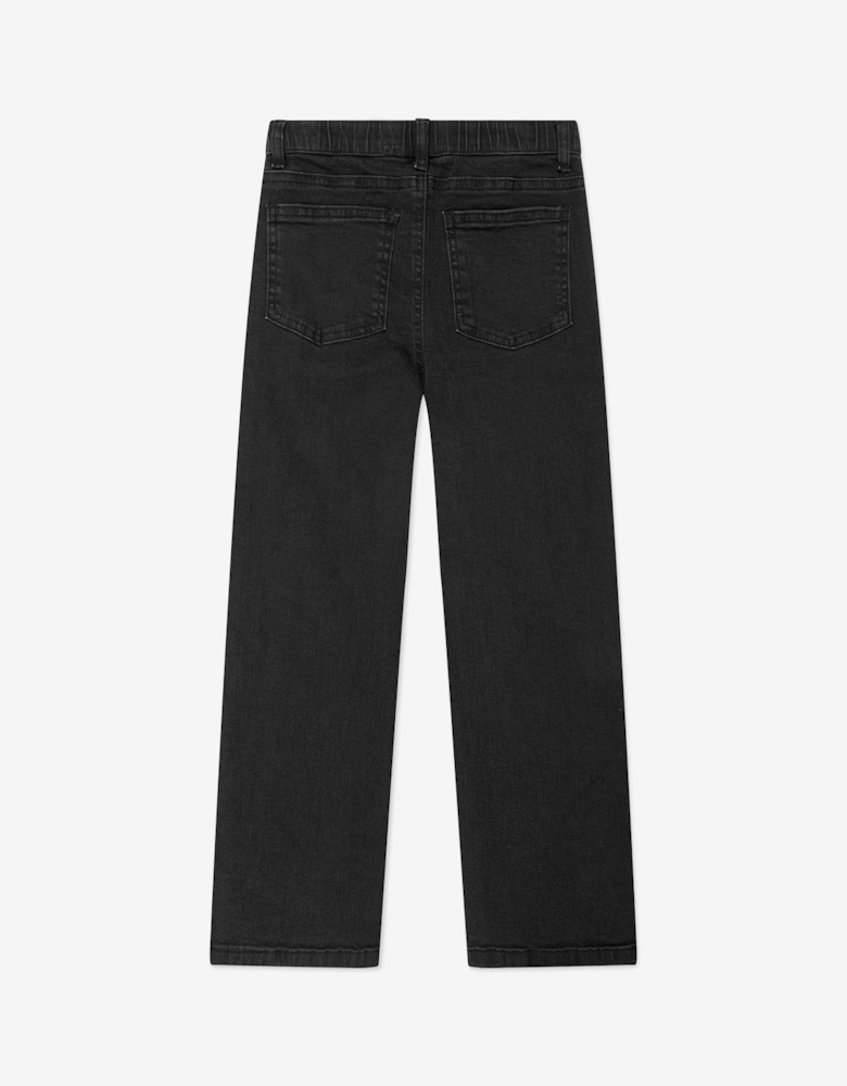Childsplay Basics Kids Wide Leg Jeans in Black