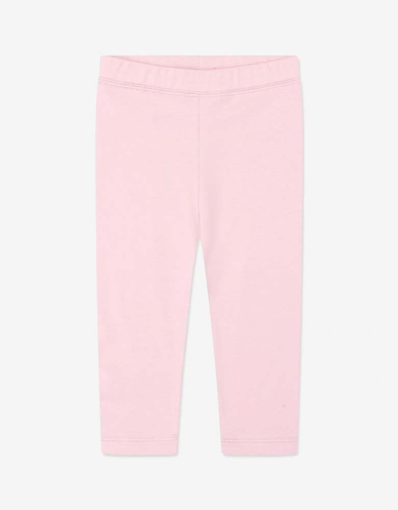 Childsplay Basics Girls Cotton Leggings in Pink