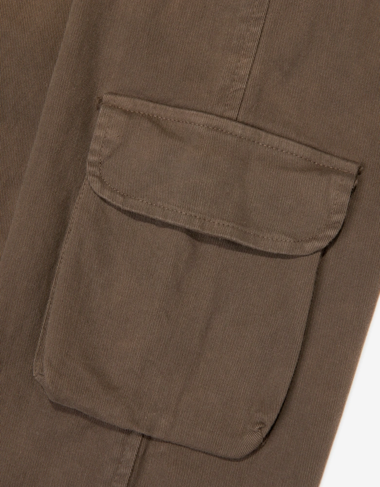 Childsplay Basics Boys Gabardine Cargo Trousers in Brown