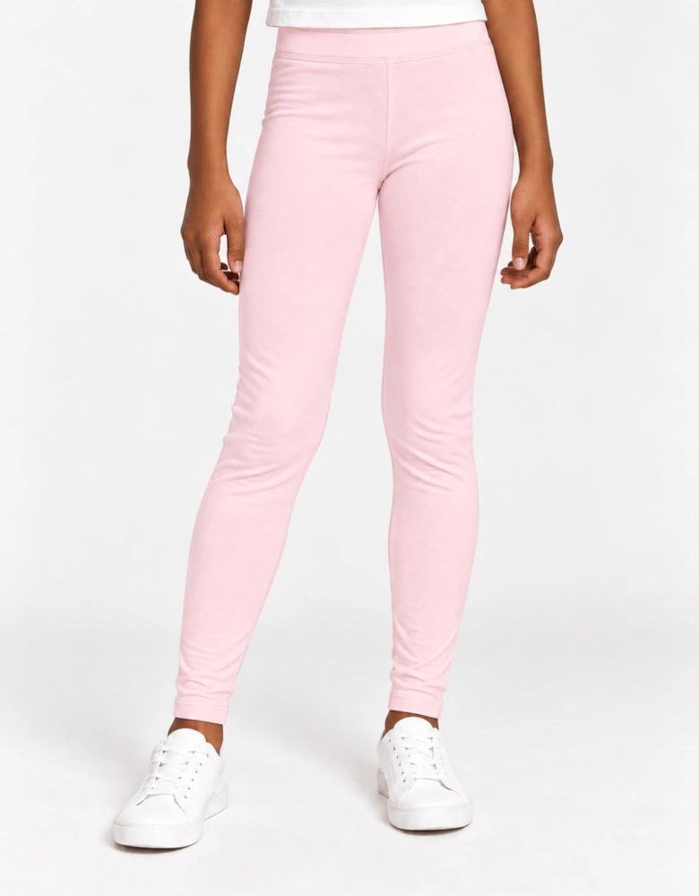 Childsplay Basics Girls Cotton Leggings in Pink