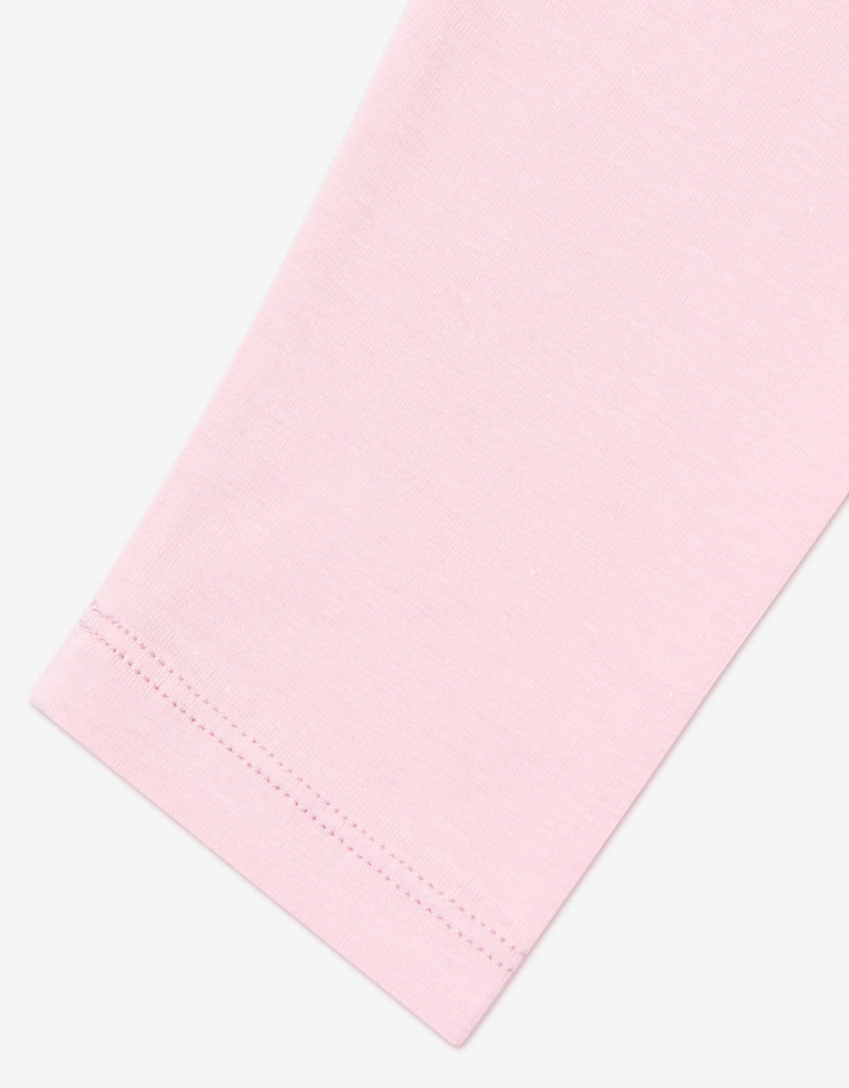 Childsplay Basics Girls Cotton Leggings in Pink