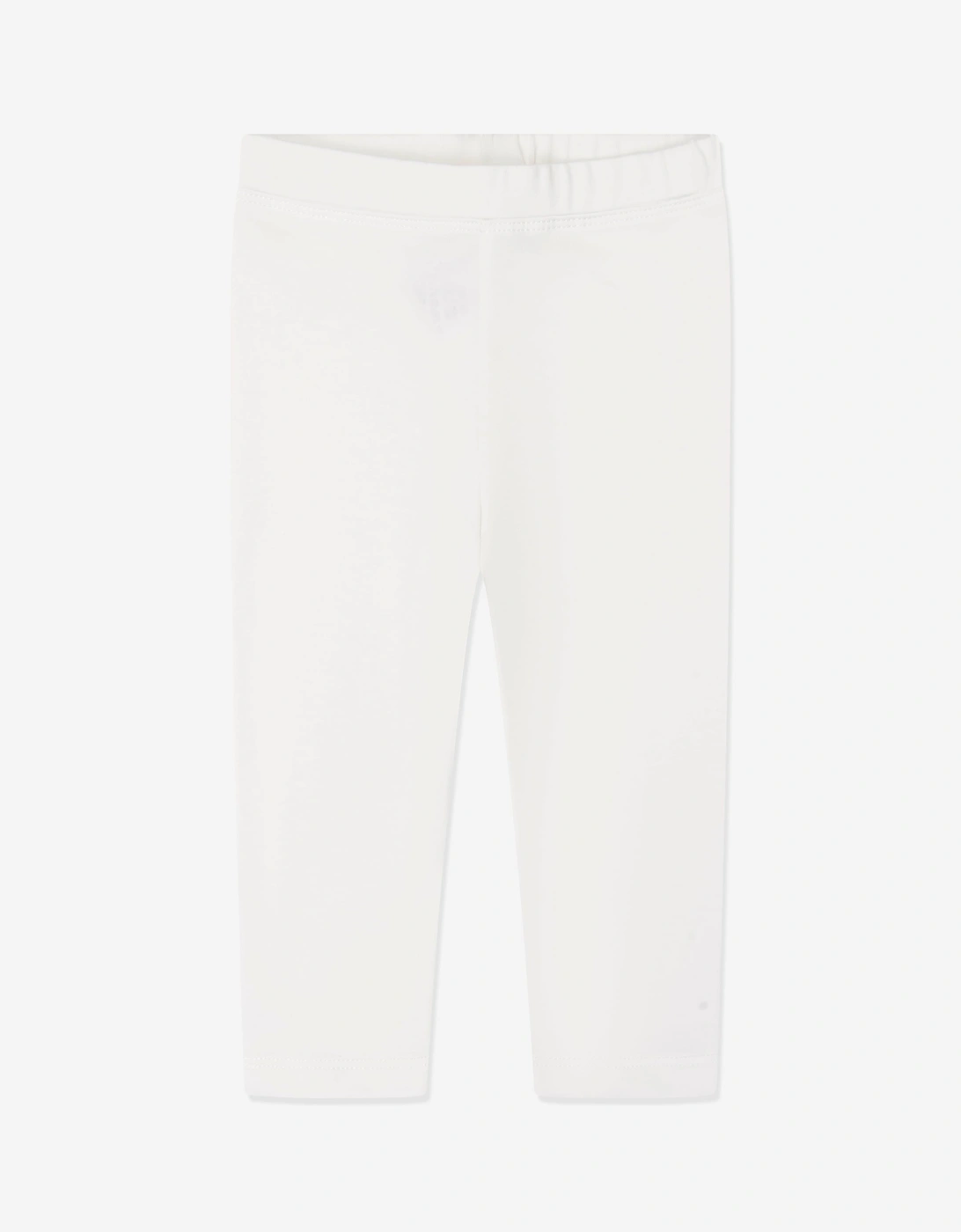 Childsplay Basics Girls Cotton Leggings in Ivory
