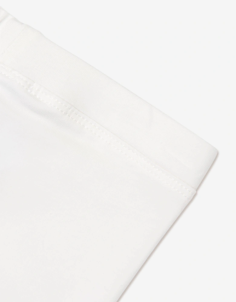 Childsplay Basics Girls Cotton Leggings in Ivory