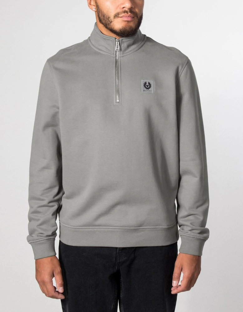 Regular Fit Belstaff Quarter Zip Sweatshirt
