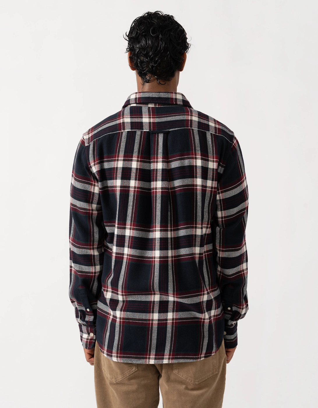 GANT Mens Regular Fit Flannel Check Shirt - 433 Evening Blue