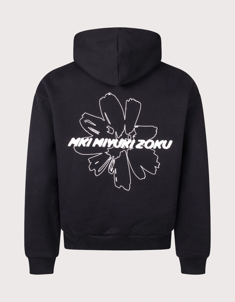 Oversized Box Fit Wildflower Hoodie