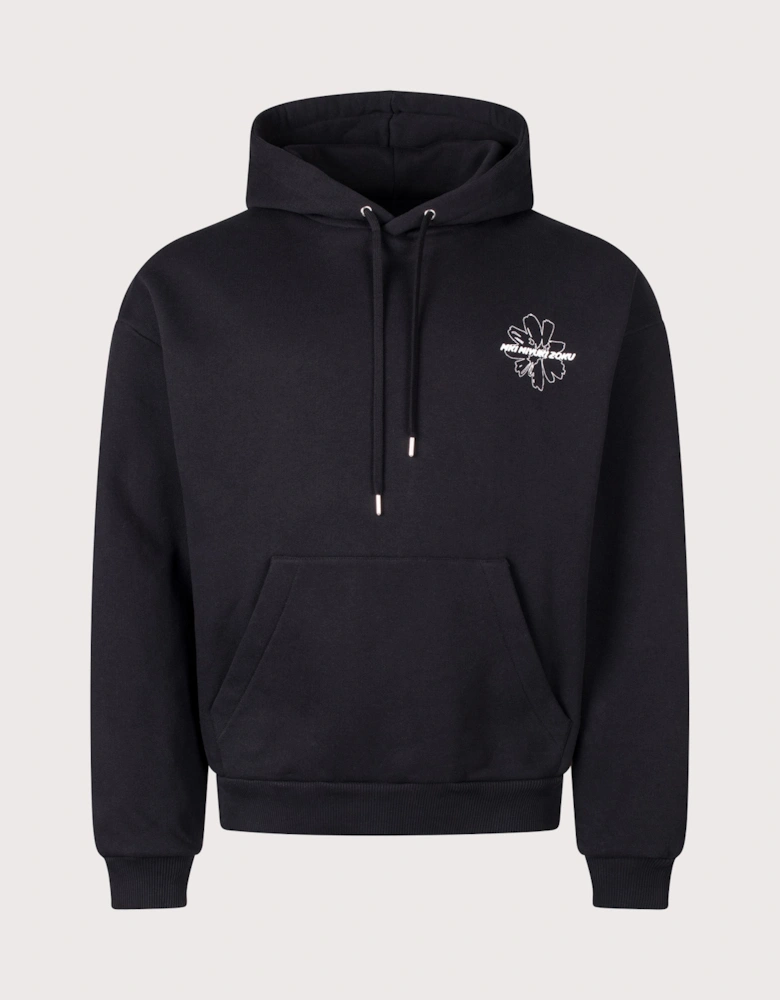 Oversized Box Fit Wildflower Hoodie