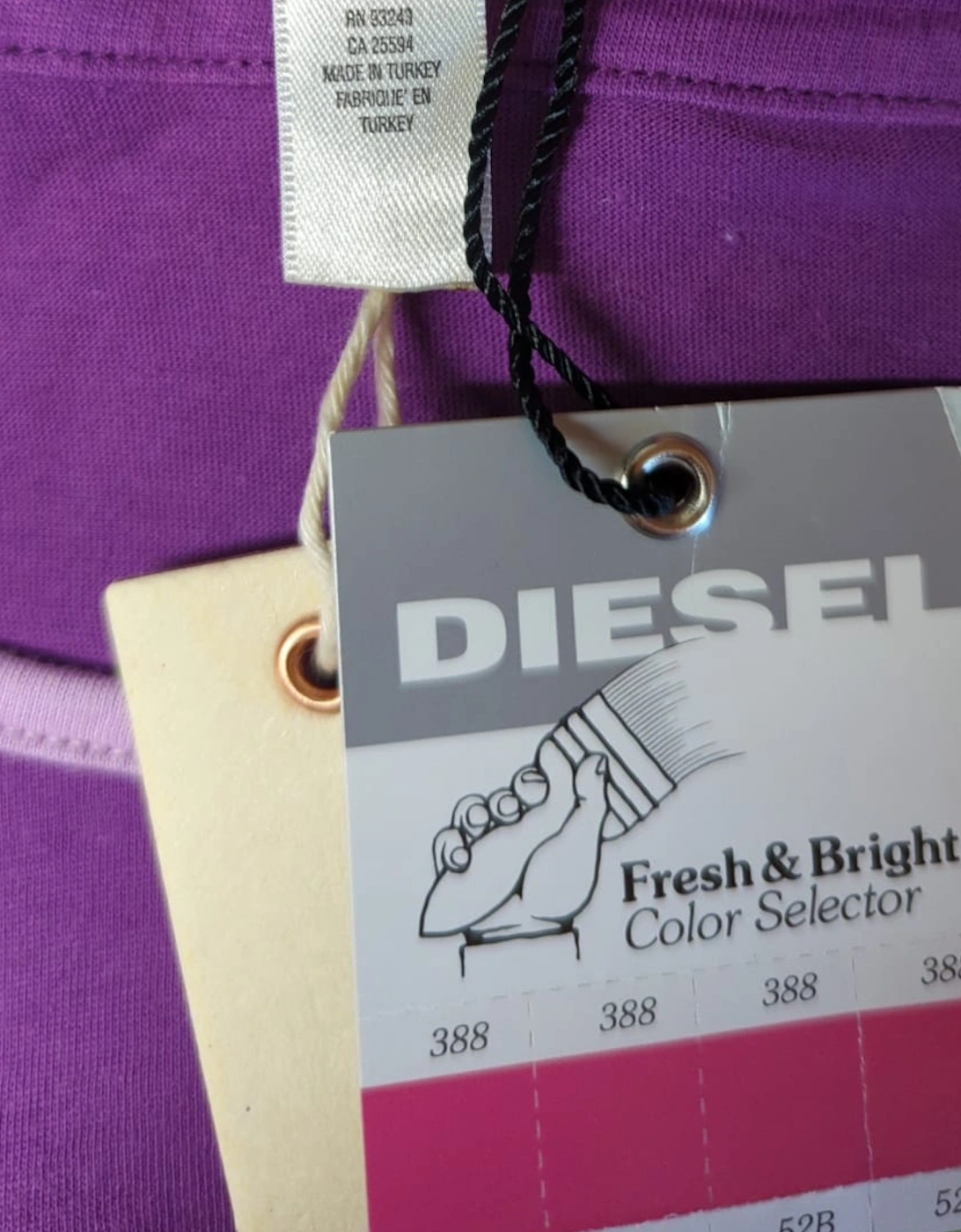 Diesel 000XX Prototipi Womens Nightwear Purple Tee