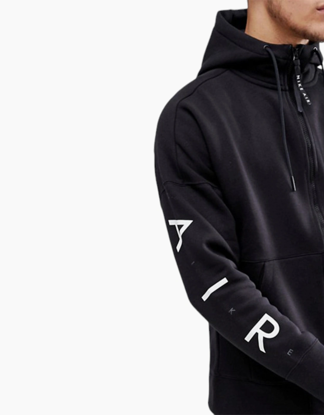 Nike Mens Tracksuit Fleece Club Zip Arm Print Hoodie and Joggers Set