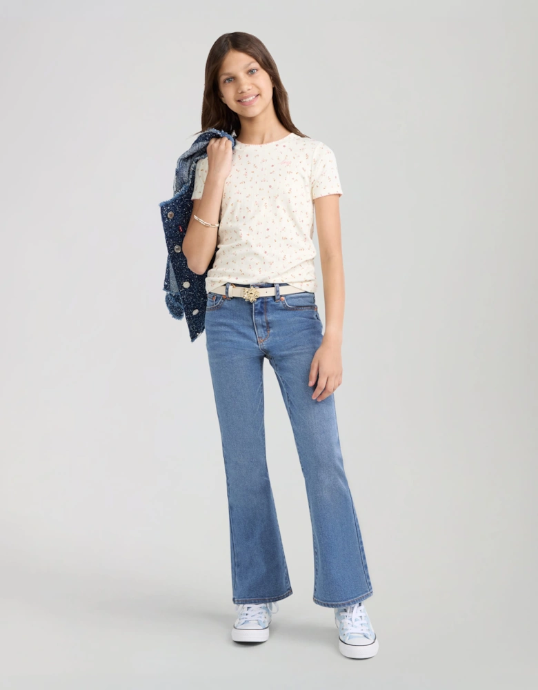 Levi's Girls 726 High Rise Flared Jeans in Blue