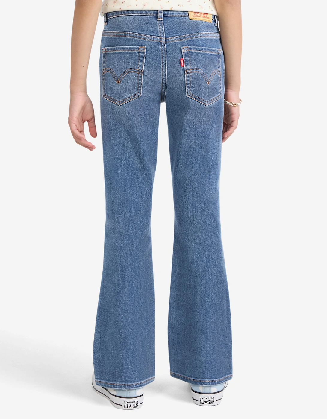 Levi's Girls 726 High Rise Flared Jeans in Blue