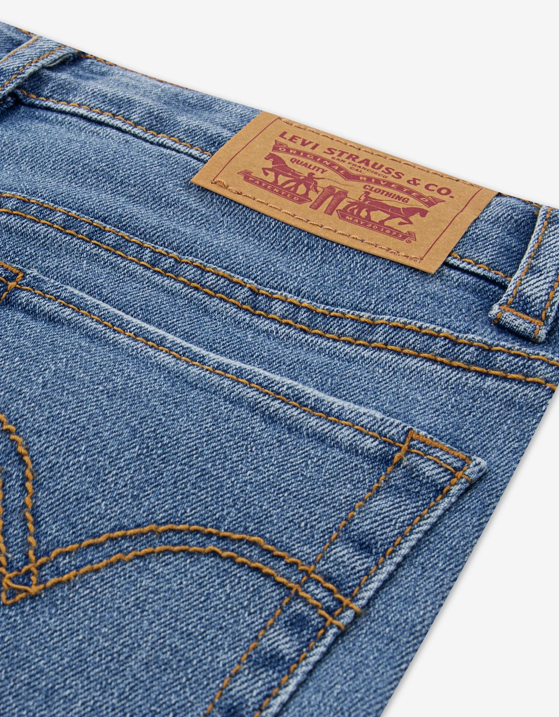Levi's Girls 726 High Rise Flared Jeans in Blue