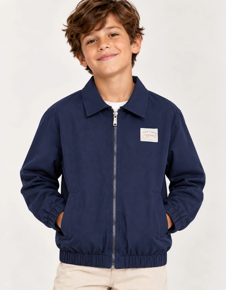 Childsplay Basics Boys Gabardine Jacket in Navy
