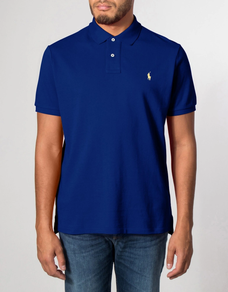 Custom Slim Fit Mesh Polo Shirt