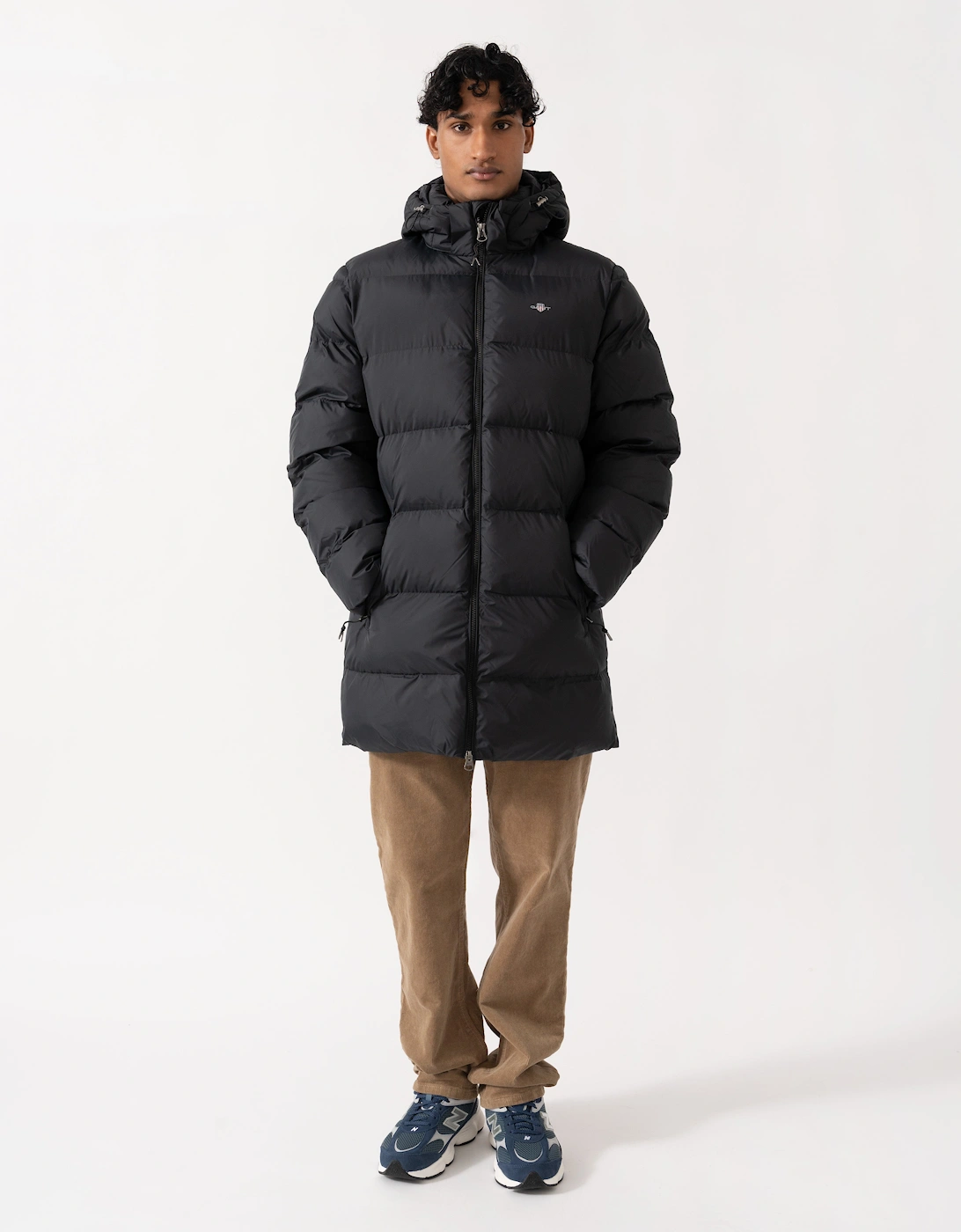GANT Active Cloud Mens Mid Length Jacket - 5 Black
