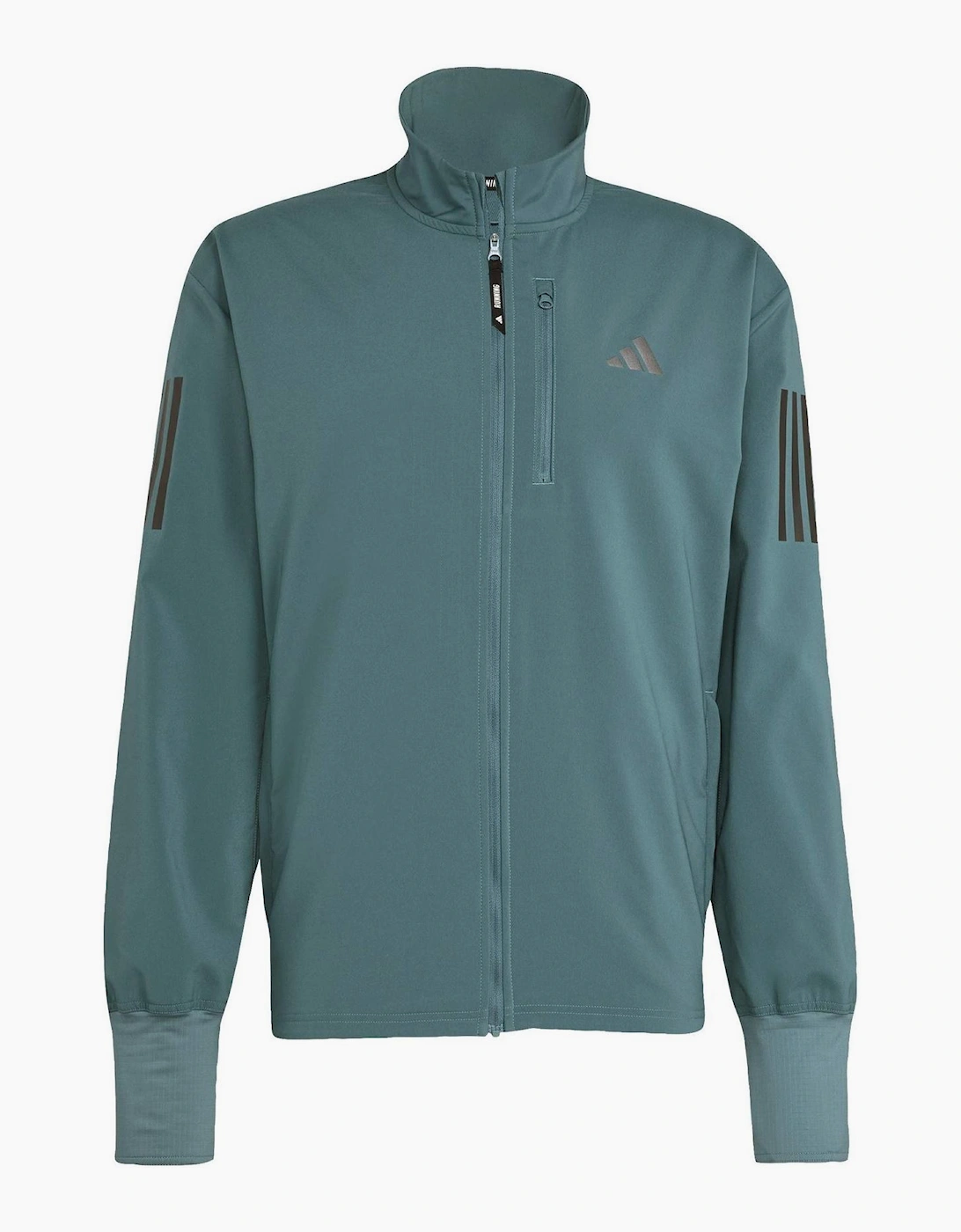 Adidas Men's Otr B Full Zip Running Jacket - Green - Size: 40/Regular