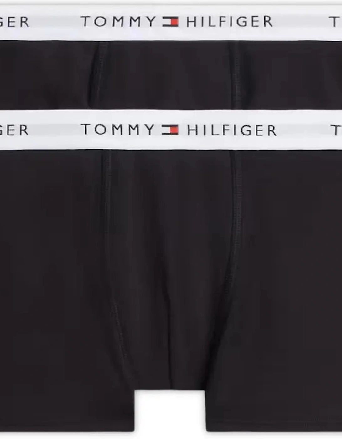 Tommy Hilfiger Boy's 2-Pack Heritage Logo Boys Boxer Trunks, Black/white - Size: AGE 6-7