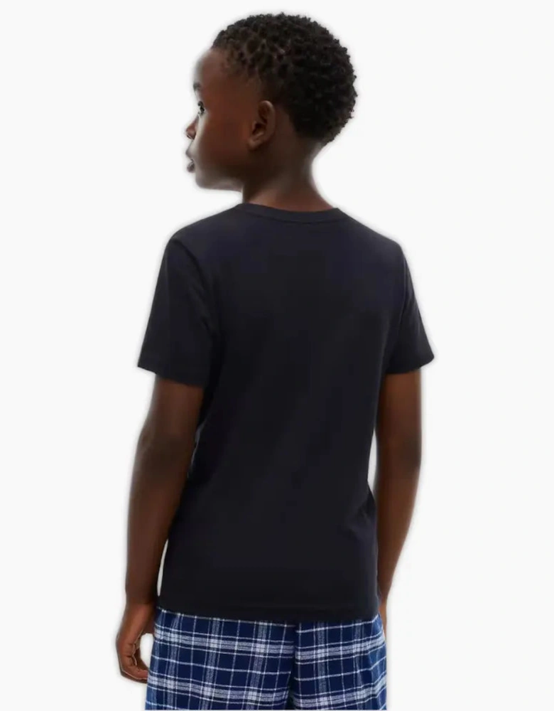 2-Pack Flag Logo Boys T-Shirts, Navy/White
