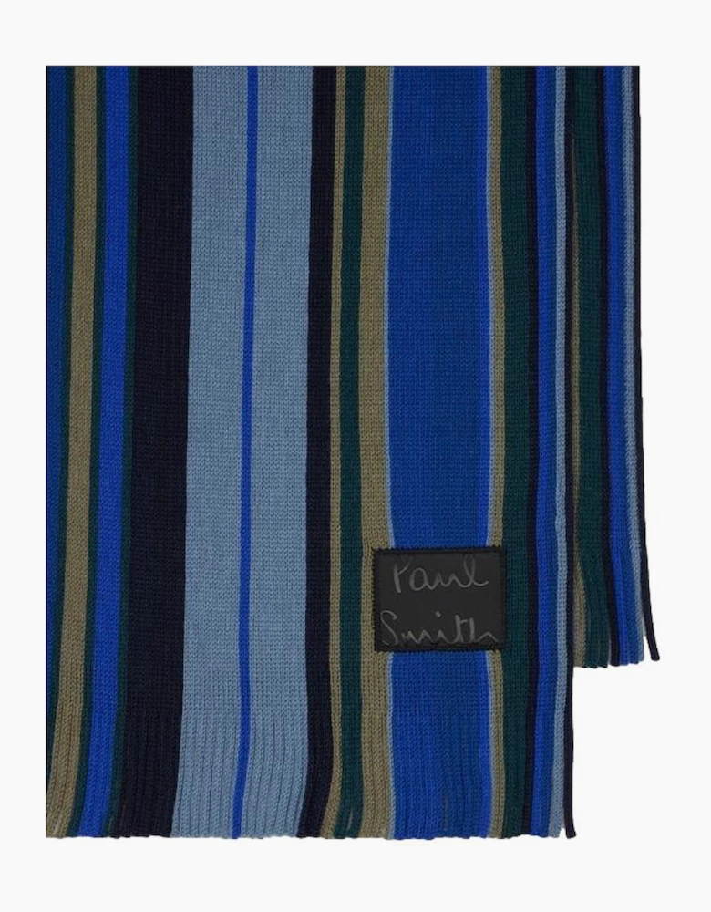 Paul Smith  Twisted Stripe Scarf 47 Navy