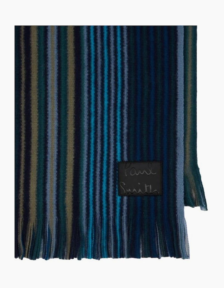 Paul Smith  Double Side Stripe Scarf 48 Inky