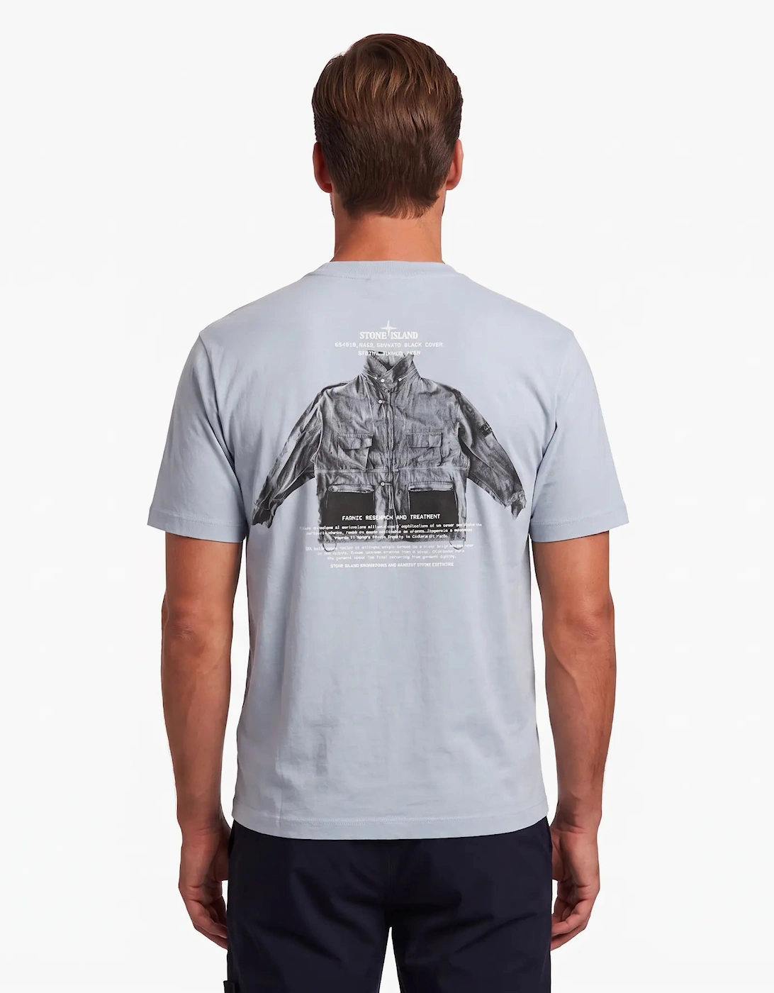 Stone Island Archivo Print Crewneck T-Shirt Ash Grey